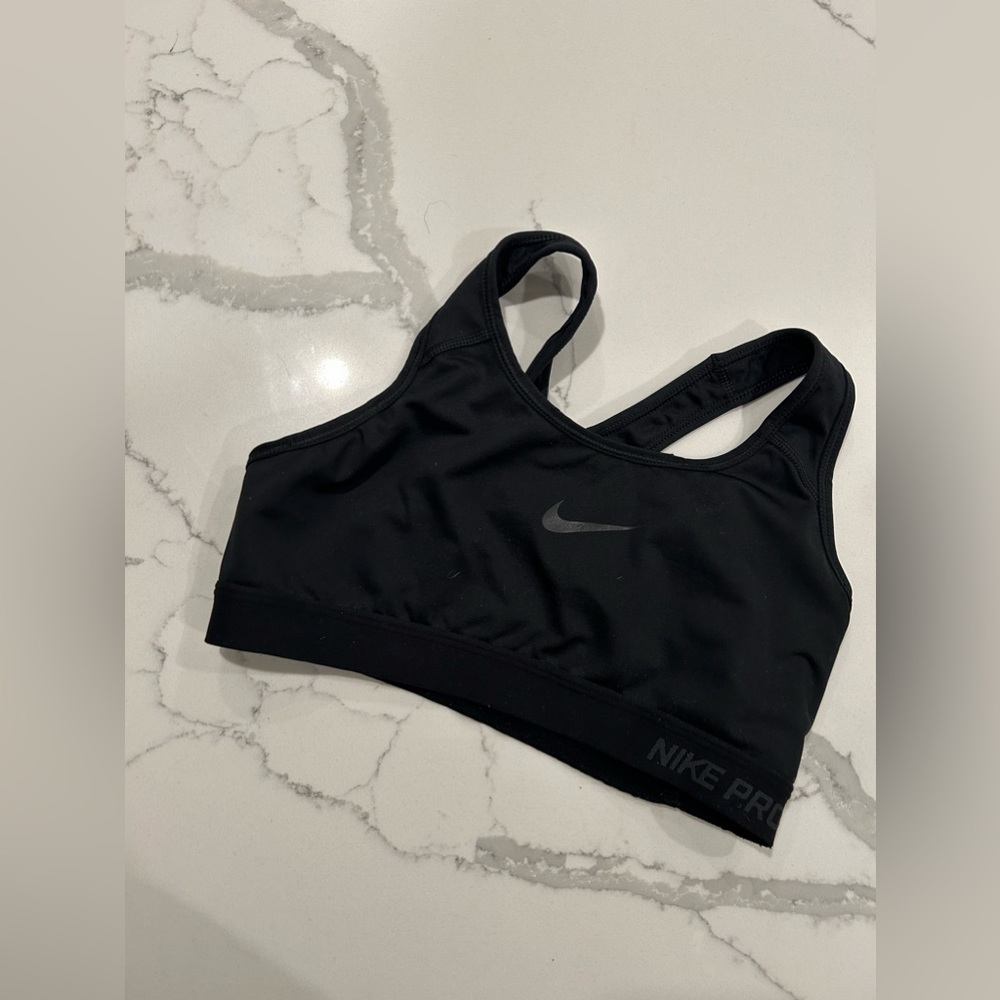 XS NIKE DRI-FIT SPORTS BRA BLACK FOR SALE